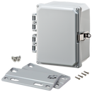 Integra - Premium Line | Polycarbonate | Hinged Cover | Opaque | Stainless Steel Locking Latch | Mounting Flanges-2