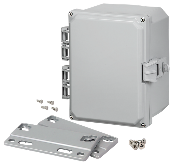 Integra - Premium Line | Polycarbonate | Hinged Cover | Opaque | Non-Metallic Locking Latch | Mounting Flanges