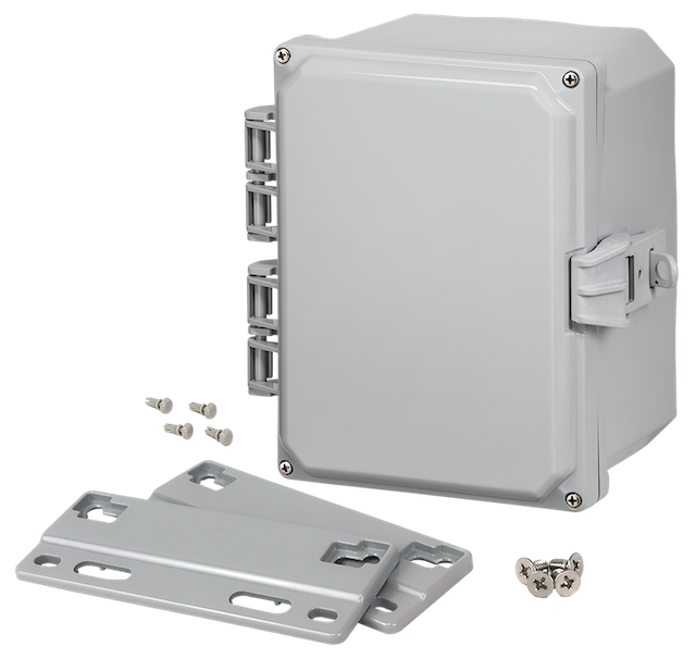 Integra - Premium Line | Polycarbonate | Hinged Cover | Opaque | Non-Metallic Locking Latch | Mounting Flanges