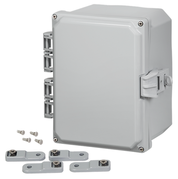 Integra - Premium Line - Hinged Cover | Opaque | Non-Metallic Locking Latch | Mounting Feet