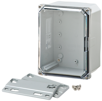 Integra - Premium Line | Polycarbonate | Screw Closure | Clear | Mounting Flanges | NEMA 6P - 0
