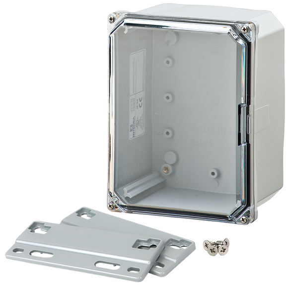 Integra - Premium Line | Polycarbonate | Screw Closure | Clear | Mounting Flanges | NEMA 6P