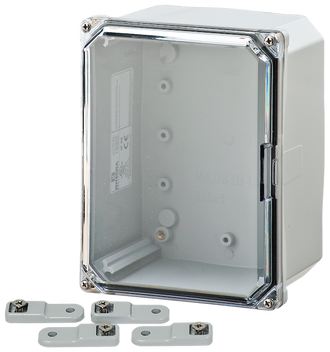 Integra - Premium Line | Polycarbonate | Screw Closure | Clear | Mounting Feet | NEMA 6P