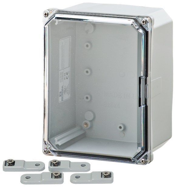 Integra - Premium Line | Polycarbonate | Screw Closure | Clear | Mounting Feet | NEMA 6P