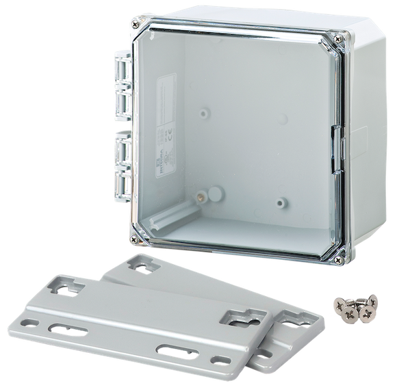 Integra - Premium Line | Clear Hinge Cover | Four Screw Lid | Flanges | NEMA 6P
