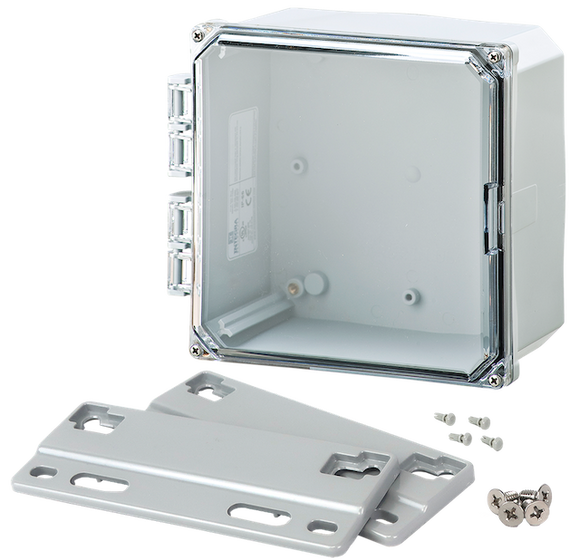 Integra - Premium Line | Polycarbonate | Clear Hinge Cover | Two Screw Cover | Flanges | NEMA 4X