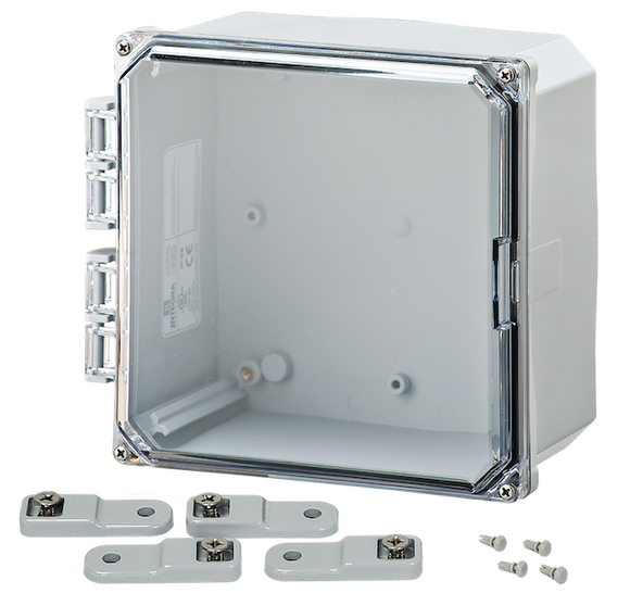 Integra - Premium Line | Polycarbonate | Clear Hinge Cover | Latch | Feet | NEMA 4X