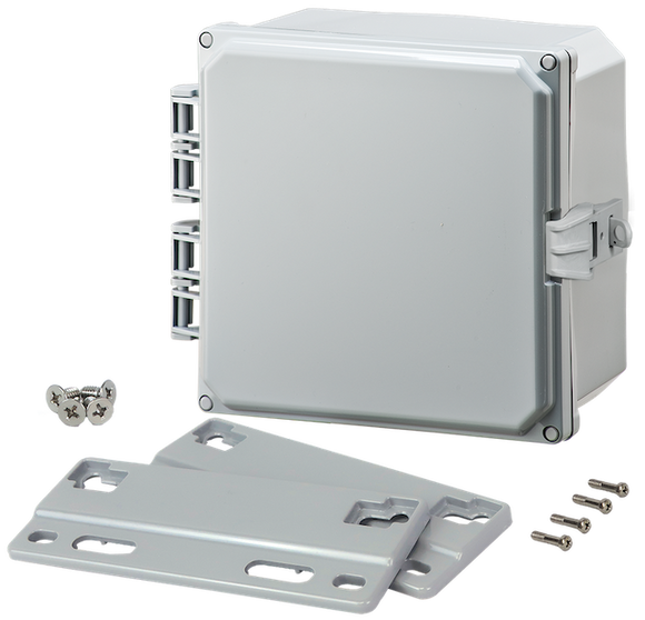 Integra - Premium Line | Polycarbonate | Hinged Cover | Opaque | Non-Metallic Locking Latch | Mounting Flanges