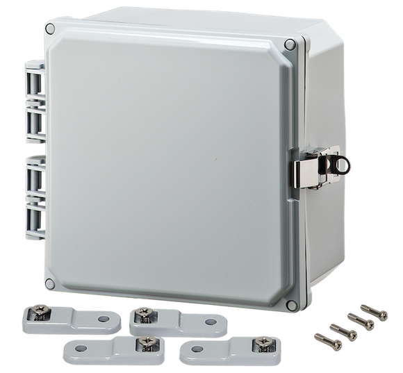 Integra - Premium Line | Polycarbonate | Hinged Cover | Opaque | Stainless Steel Locking Latch | Mounting Feet