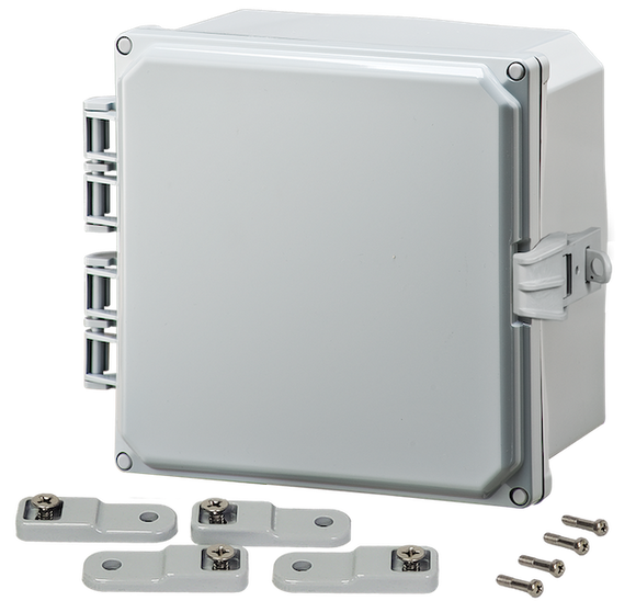 Integra - Premium Line - Hinged Cover | Opaque | Non-Metallic Locking Latch | Mounting Feet