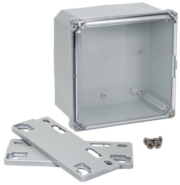 Integra - Premium Line | Polycarbonate | Screw Closure | Clear | Mounting Flanges | NEMA 6P
