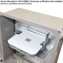 Altelix 10x5 Inch Aluminum Utility Shelf with Adjustable Universal Mounting Brackets-3