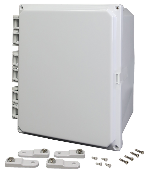 Integra - Premium Series | Hinged Cover | Opaque | Mounting Feet | White