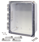 Integra - Premium Series | Polycarbonate | Hinged Cover | Clear | Mounting Feet | White-5