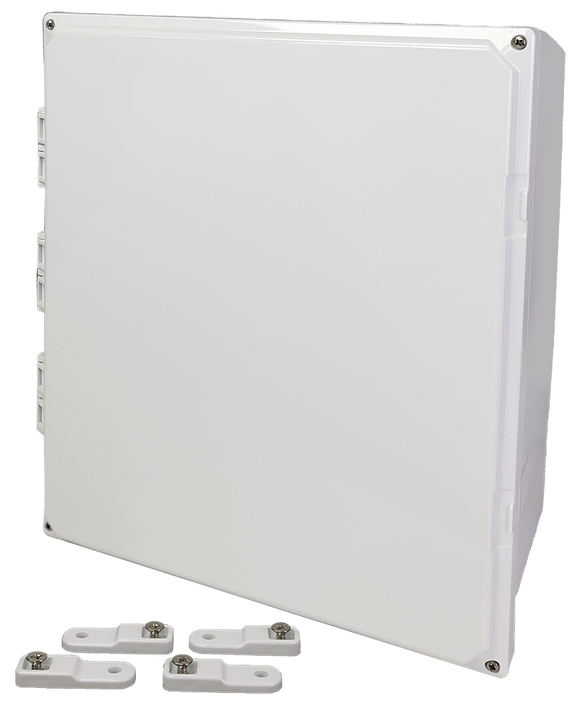 Integra - Premium Line | Polycarbonate | Hinged Cover | Opaque | Mounting Feet | 6P | White