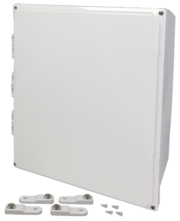 Integra - Premium Series | Hinged Cover | Opaque | Mounting Feet | White
