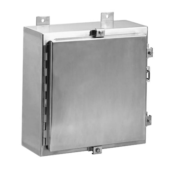 N4X Series  304 Stainless Steel Enclosures with Continuous Hinge and Clamped   Cover