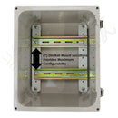 Altelix 10x8x8 Industrial DIN Rail Enclosure Fiberglass NEMA 4X IP66-4