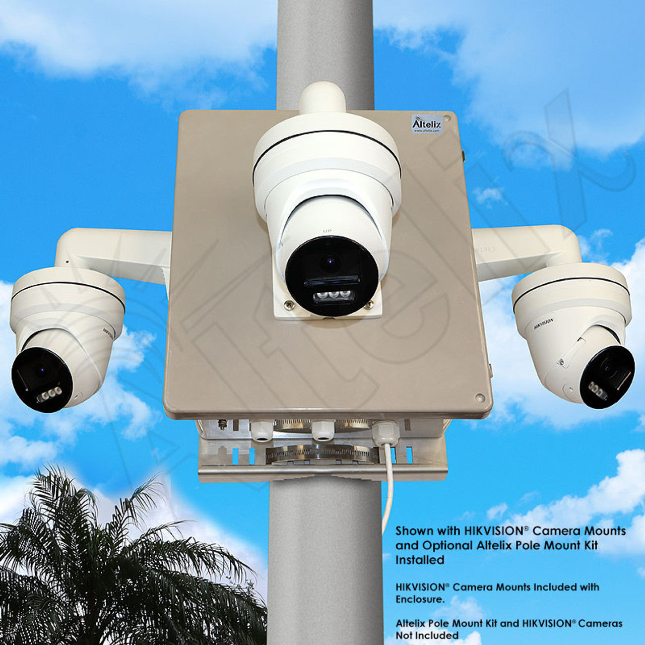 Altelix NEMA 4X Fiberglass Weatherproof Camera Security Cabinet with T ...