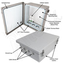 Altelix Insulated Fiberglass Weatherproof NEMA 4X Enclosure with 200W Heater & 120 VAC Outlets-2