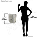 Altelix 14x12x10 Vented Fiberglass Weatherproof NEMA Enclosure with 100-240 VAC Universal Power Outlet-11