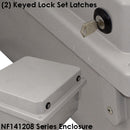 Altelix Fiberglass Weatherproof NEMA 4X Enclosure with Aluminum Equipment Mounting Plate & 120 VAC Outlets-3