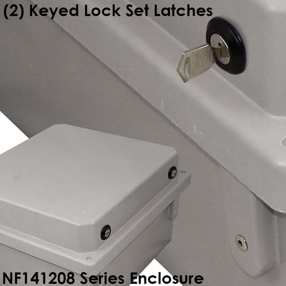 Altelix Fiberglass Weatherproof NEMA 4X Enclosure with Aluminum Equipment Mounting Plate & 120 VAC Outlets