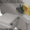 Altelix Fiberglass Weatherproof NEMA 4X Enclosure with Aluminum Equipment Mounting Plate & 120 VAC Outlets-5