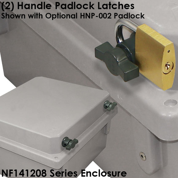 Altelix Fiberglass Weatherproof NEMA 4X Enclosure with Aluminum Equipment Mounting Plate & 120 VAC Outlets