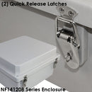 Altelix Fiberglass Weatherproof NEMA 4X Enclosure with Aluminum Equipment Mounting Plate & 120 VAC Outlets-4