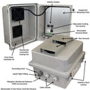 Altelix Fiberglass Weatherproof Vented NEMA Enclosure with Adjustable Cooling Fan, 120 VAC Outlets & Power Cord-3