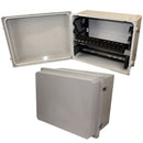 Altelix 16x20x12 Space Saver 19" Wide NEMA 4X Equipment Rack Enclosure with 19" Wide Slanted Rack Frame and Cable Management Raceway-1