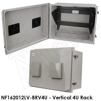 Altelix 16x20x12 Fiberglass Weatherproof NEMA Equipment Rack Enclosure