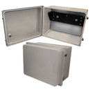 Altelix 16x20x12 Fiberglass Weatherproof NEMA 4X Enclosure with 19" Wide 2U Vertical Rack Frame-1