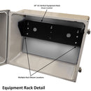 Altelix 16x20x12 Fiberglass Weatherproof NEMA 4X Enclosure with 19" Wide 2U Vertical Rack Frame-3