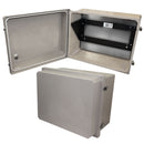 Altelix 16x20x12 Fiberglass Weatherproof NEMA 4X Enclosure with Heavy Duty 19" Wide 4U Vertical Rack Frame-1