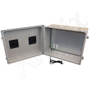 Altelix Fiberglass Weatherproof Vented NEMA Enclosure with Aluminum Mounting Plate, 120V Outlets & Power Cord-6