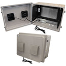 Altelix 16x20x12 Fiberglass Weatherproof Vented NEMA Enclosure with 19" Wide 6U Rack Frame, Dual Cooling Fans, 120V Outlets & Power Cord-1