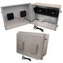 Altelix 16x20x12 Fiberglass Weatherproof Vented NEMA Enclosure with 19" Wide 2U Vertical Rack Frame, Dual Cooling Fans, 120V Outlets & Power Cord-1