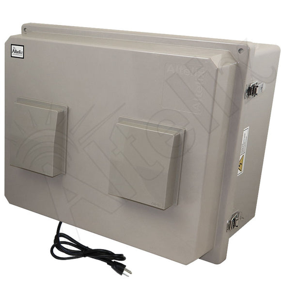 Altelix 20x16x12 Fiberglass Weatherproof Vented NEMA Enclosure with Du ...