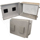 Altelix 16x20X12 Fiberglass Weatherproof Vented NEMA Enclosure with Blank Non-Metallic Equipment Mounting Plate-3