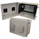 Altelix 16x20x12 Fiberglass Weatherproof Vented NEMA Enclosure with 19" Wide 6U Rack Frame-1