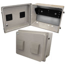 Altelix 16x20x12 Fiberglass Weatherproof Vented NEMA Enclosure with 19" Wide 2U Vertical Rack Frame-2