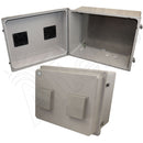 Altelix Fiberglass Weatherproof Vented NEMA Enclosure with Blank Aluminum Equipment Mounting Plate-3