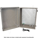 Altelix Fiberglass Weatherproof Heated NEMA Enclosure with 200W Heater, 120 VAC Outlets & Power Cord-1