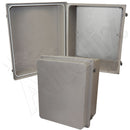 Altelix Fiberglass Weatherproof NEMA 4X Enclosure with Blank Aluminum Equipment Mounting Plate-3