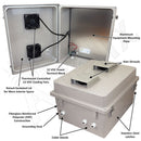 Altelix 20x16x12 Fiberglass Weatherproof Vented NEMA Enclosure with Dual 12 VDC, 24 VDC, or 48 VDC Cooling Fans-2