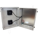 Altelix 20x16x12 Fiberglass Weatherproof Vented NEMA Enclosure with Dual 12 VDC, 24 VDC, or 48 VDC Cooling Fans-5