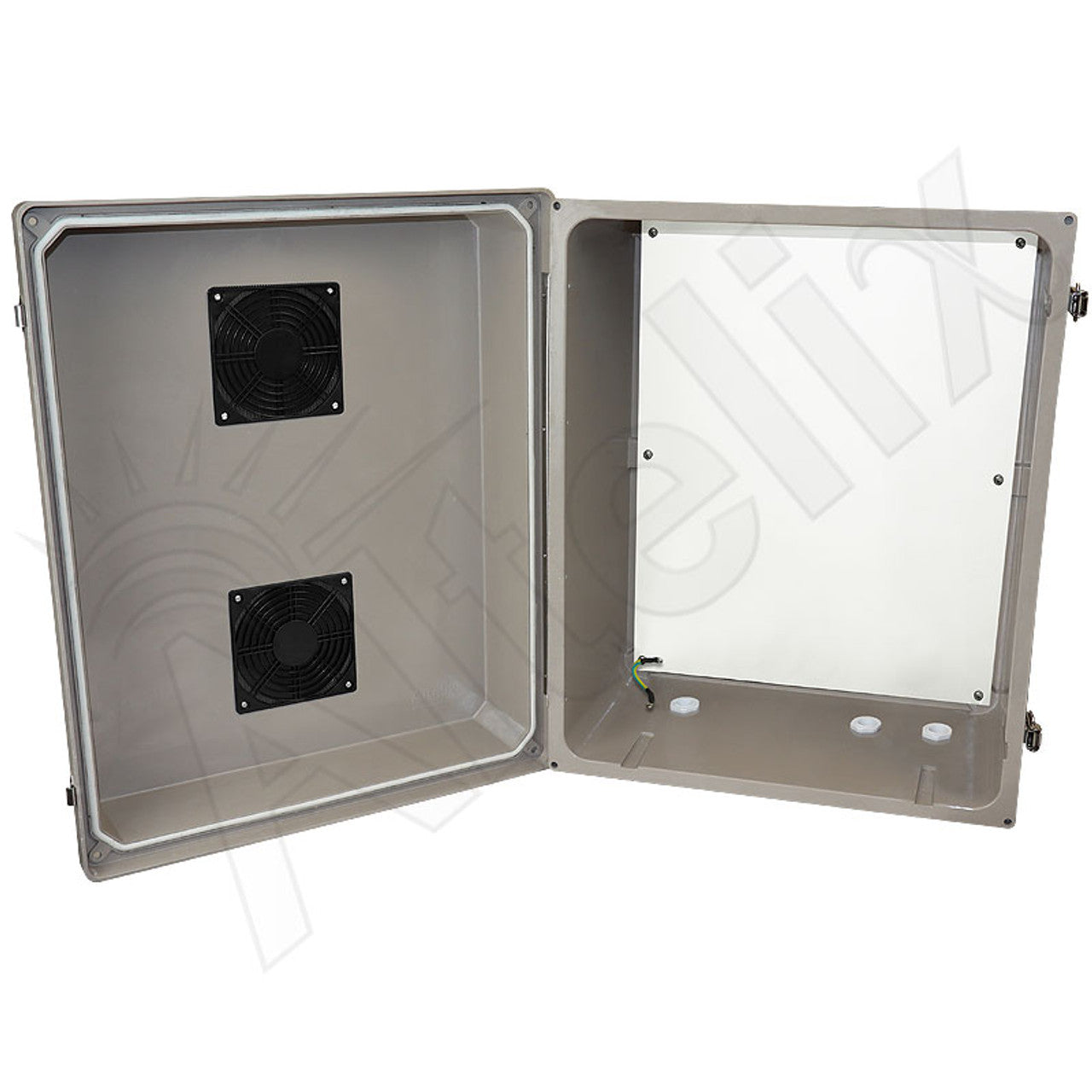 Altelix 16x20X12 Fiberglass Weatherproof Vented NEMA Enclosure with Bl ...