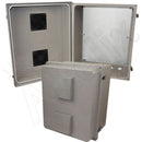 Altelix Fiberglass Weatherproof Vented NEMA Enclosure with Blank Aluminum Equipment Mounting Plate-11